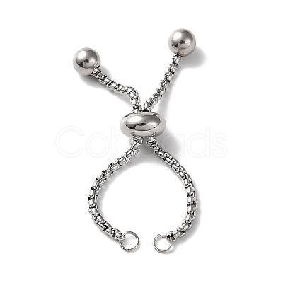 Non-Tarnish 304 Stainless Steel Adjustable Finger Ring Findings STAS-P328-06B-P-1