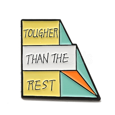 Word Tougher Than the Rest Enamel Pins JEWB-K016-08D-EB-1