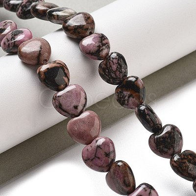 Natural Rhodonite Beads Strands G-R190-10mm-40-1