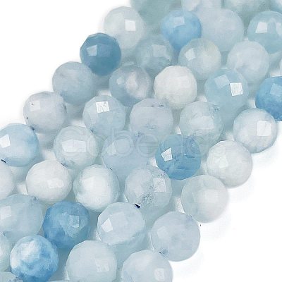 Natural Aquamarine Beads Strands G-L587-A02-04-1