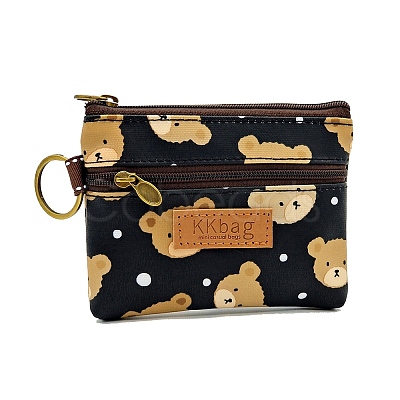 Bear Printed Polyester Wallets PW-WG93406-11-1