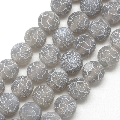 Natural Weathered Agate Bead Strands G-S237-6mm-08-1