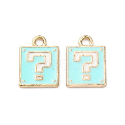 Alloy Enamel Charms ENAM-Q001-08G-04-1