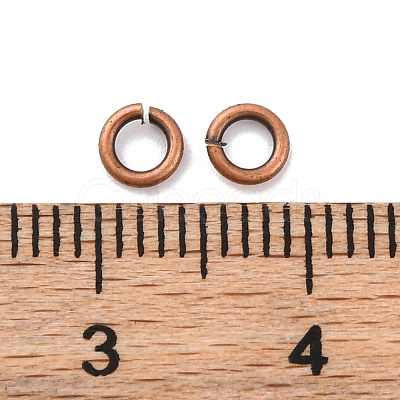 Brass Open Jump Rings KK-G514-01B-R-1