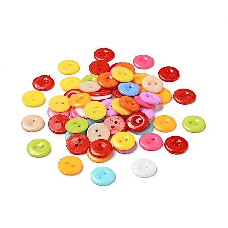 Acrylic Sewing Buttons for Costume Design BUTT-E087-B-M-1