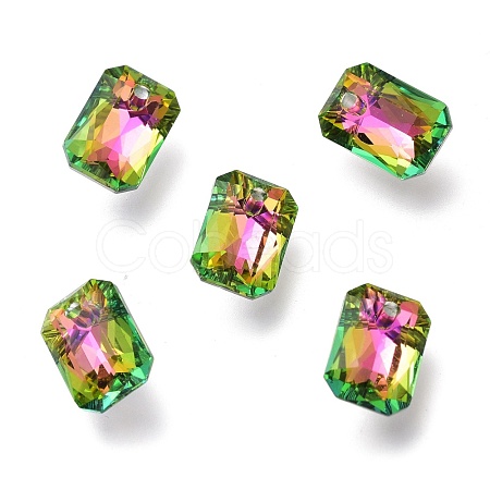 Glass Rhinestone Pendants RGLA-A024-E02-001VR-1