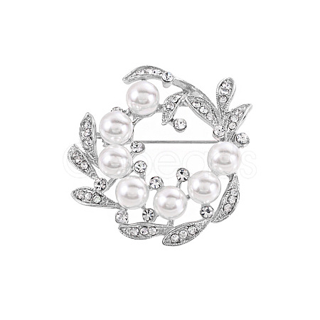 Alloy Safety Pin Brooches PW-WG4D36D-02-1