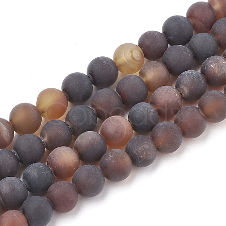 Natural Agate Beads Strands G-T106-025-1