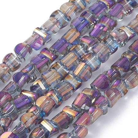 Electroplate Glass Beads Strands EGLA-L023A-FR04-1