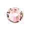 Preciosa&reg Crystal Hotfix Flatback Stones, Czech Crystal, Round(438 11 612 Chaton Rose VIVA 12 &reg), 70030 Rose Peach, SS16(3.8~4mm)