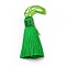 Polyester Tassel Big Pendants, Ice Silk Tassel, Lime Green, 50~57x12mm