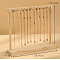 Wooden Necklace Display Stands, Jewelry Organizer Display Rack for Necklace, BurlyWood, 7.2x29.9x26.3cm