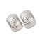 Non-Tarnish 304 Stainless Steel Stud Earrings for Women, Stainless Steel Color, 27.5x18mm