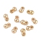 CCB Plastic Charms, Round, Light Gold, 6x3.5mm, Hole: 1.2mm