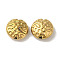 Ion Plating(IP) 304 Stainless Steel Beads, Textured, Flat Round, Golden, 8.5x3.5mm, Hole: 1.2mm