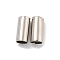 Brass Tube Beads, Cadmium Free & Lead Free, Platinum, 6x2.7mm, Hole: 2.2mm