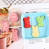 6Pcs 6 Styles Easter Theme Plastic Cookie Cutters EAER-PW0001-069-2