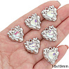 Platinum Alloy Resin Rhinestone Pendants PW-WGBD34C-08-1