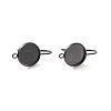 Ion Plating(IP) 304 Stainless Steel Dangle Earrings STAS-E474-02A-B-1