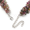 Natural Tourmaline Beaded Necklaces and Bracelets SJEW-Q034-01-4