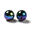 UV Plating Rainbow Iridescent Acrylic Beads PACR-D070-01C-3