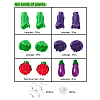 Vegetables Pendant Dangle Earrings DIY Making Kit DIY-YW0004-49-2