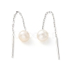 999 Fine Silver Chain Tassel Earring Thread for Girl Women EJEW-I260-41P-3