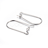 Tarnish Resistant 304 Stainless Steel Hoop Earring Findings STAS-P223-01P-05-2