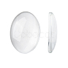 Transparent Oval Glass Cabochons X-GGLA-R022-25x18-1