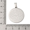 Non-Tarnish 304 Stainless Steel Pendants STAS-C103-31P-3