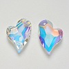 K9 Glass Rhinestone Pendants GLAA-F083-01B-3