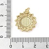 Brass Micro Pave Clear Cubic Zirconia Pendants KK-Q813-01G-4