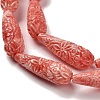 Synthetic Shell Carved Beads Strands SHEL-H007-03A-01-3