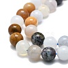 Natural Chalcedony Beads Strands G-E576-11C-3