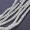 Electroplate Glass Beads Strands EGLA-A034-J6mm-Y04-1