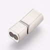 304 Stainless Steel Magnetic Clasps with Glue-in Ends X-STAS-K145-31P-2