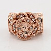 CZ Jewelry Findings Brass Micro Pave Cubic Zirconia Hollow Curved Tube Beads ZIRC-M014-04-NR-2