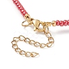 Natural Carnelian Beaded Necklaces for Women NJEW-JN03984-5
