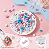 Pandahall 100Pcs 10 Colors Rondelle Food Grade Eco-Friendly Silicone Beads SIL-TA0001-42-12