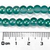 Frosted Transparent Glass Bead Strands GLAA-P065-6mm-08-3