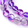 Synthetic Moonstone Beads Strands G-R375-6mm-B-2
