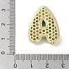 Rack Plating Brass Micro Pave Clear Cubic Zirconia Pendants KK-R163-05A-G-3