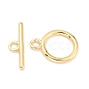 Rack Plating Brass Toggle Clasps KK-B036-12G-2