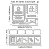 Carbon Steel Cutting Dies Stencils DIY-WH0309-1067-6