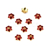 Multi-Petal Alloy Enamel Bead Caps ENAM-WH0063-03D-2