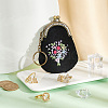 Tree Pattern Kiss Lock Purse Embroidery Starter Kit DIY-WH0043-46-5