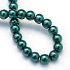 Baking Painted Pearlized Glass Pearl Round Bead Strands X-HY-Q330-8mm-79-4