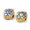 Rack Plating Brass Enamel Beads KK-P276-37G-2