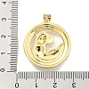 Brass Micro Pave Cubic Zirconia Pendants KK-K354-08F-G-3