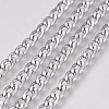 Non-Tarnish 3.28 Feet 304 Stainless Steel Curb Chains X-CHS-G005-B-01P-1